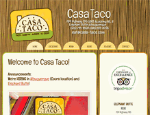 Tablet Screenshot of casa-taco.com